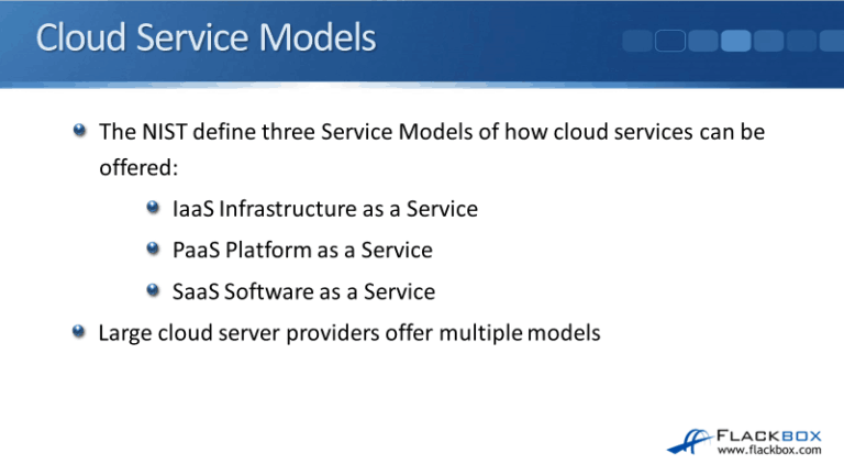 Cloud Service Models Tutorial - FlackBox
