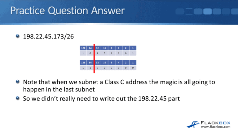 Subnetting Practice Questions - FlackBox