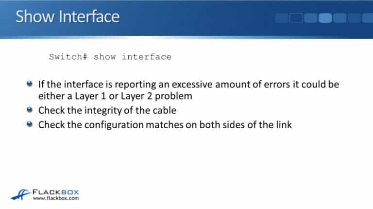 Cisco Basic Layer 1 and 2 Troubleshooting - FlackBox