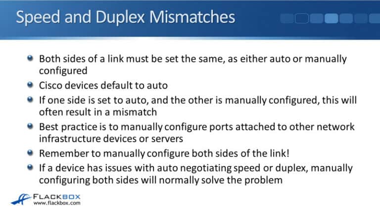 Cisco Basic Layer 1 and 2 Troubleshooting - FlackBox