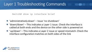 Cisco Basic Layer 1 and 2 Troubleshooting - FlackBox
