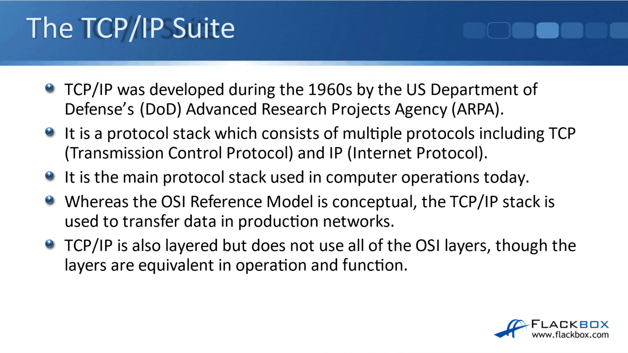 Cisco The TCP/IP Stack - FlackBox