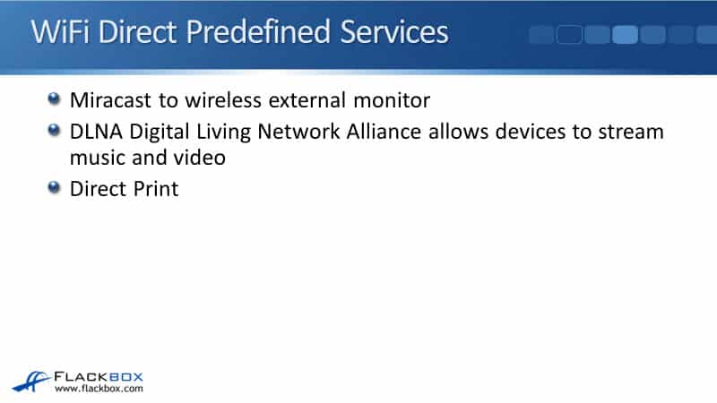 WiFi Direct Predefined Services