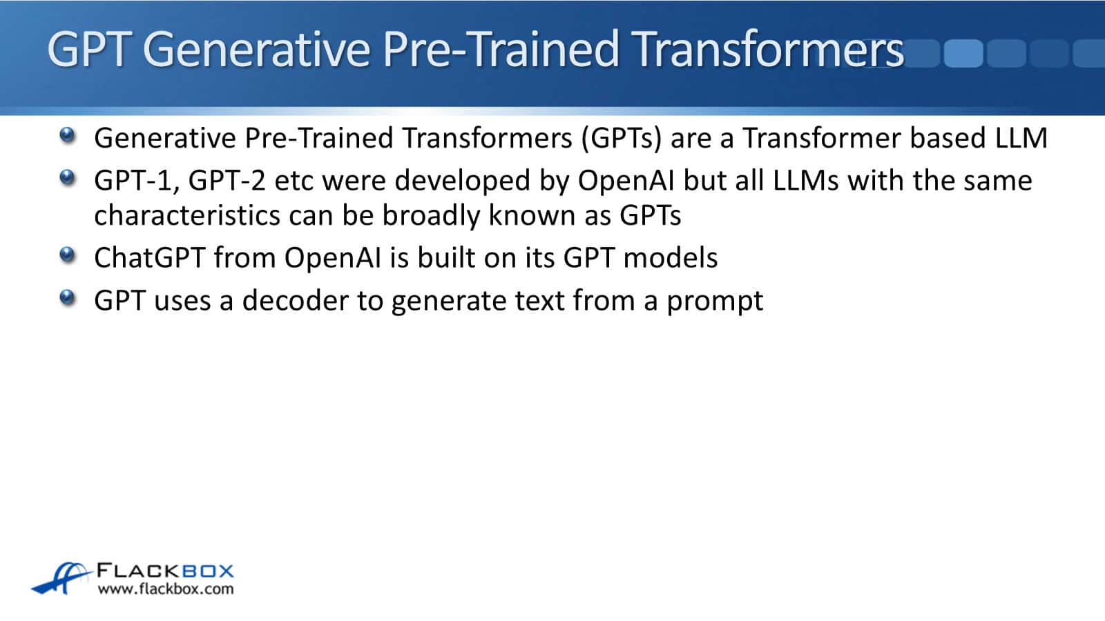GPT Generative Pre-trained Transformers