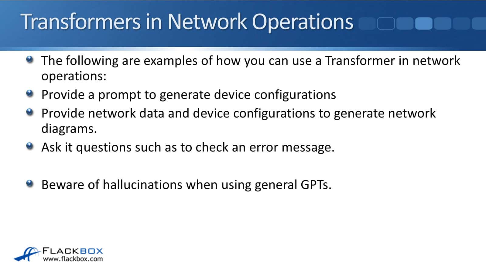 Transformers in Network Operations