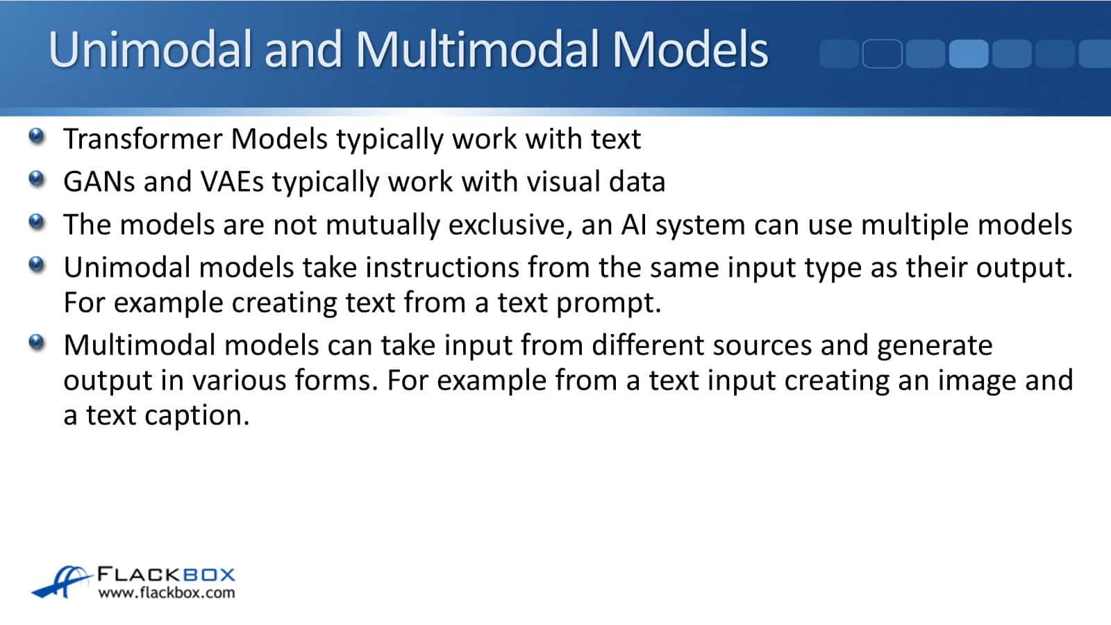 unimodal and multimodal