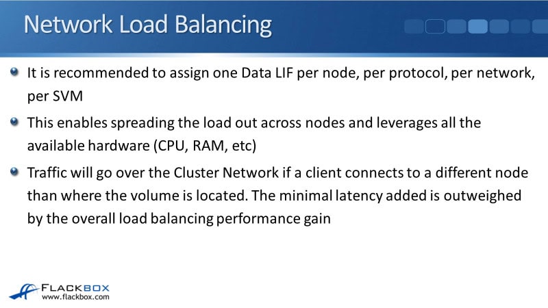 NetApp SAN Protocol Network Load Balancing and Redundancy