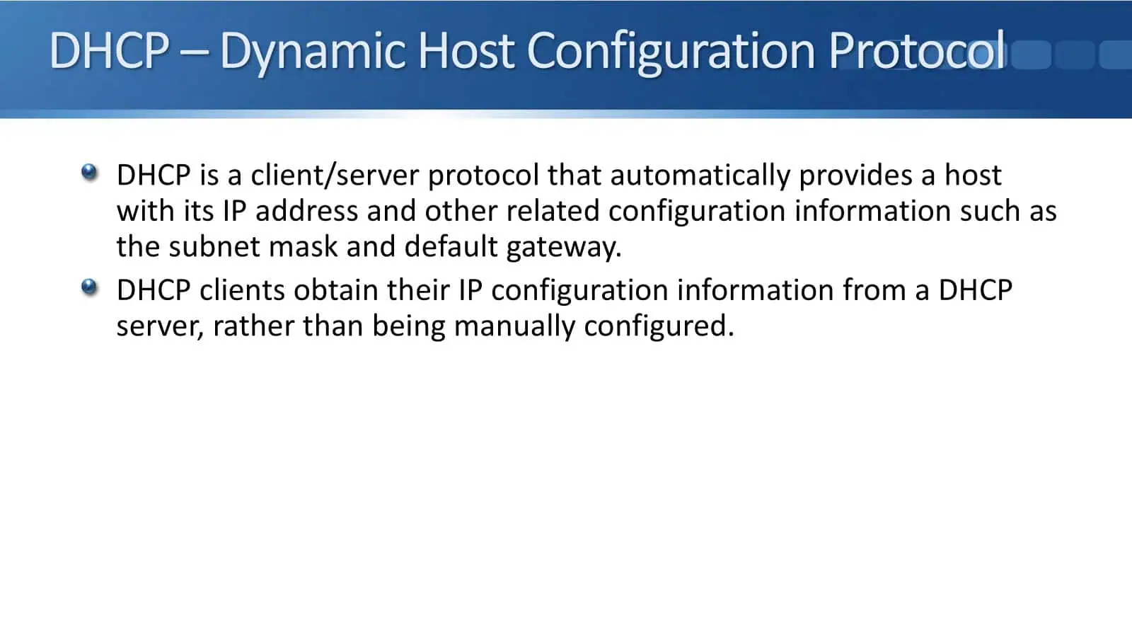 Cisco Dynamic Host Configuration Protocol (DHCP)