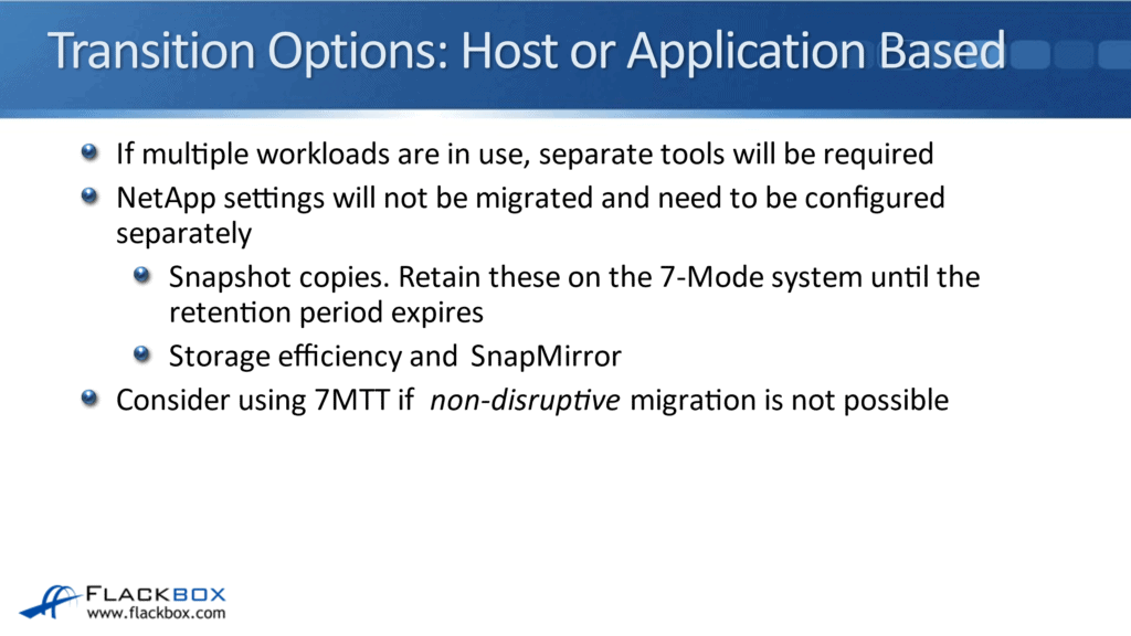 NetApp 7Mode Migration FlackBox